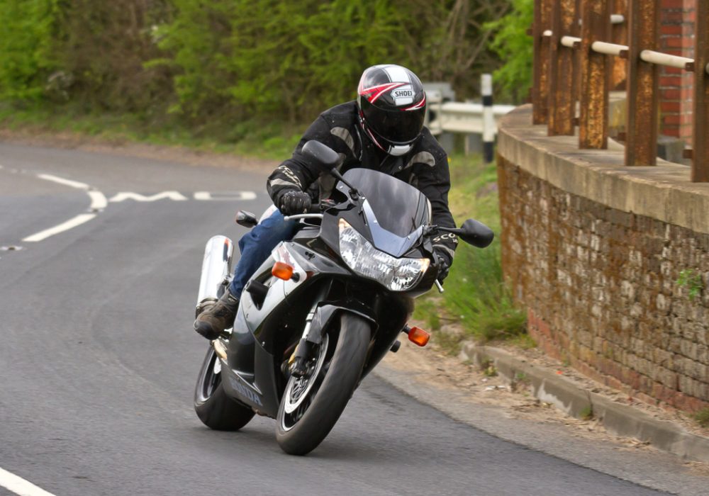 Danemoor,Green,,Norfolk,,Uk,-,April,5,,2014:,A,Motorcyclist